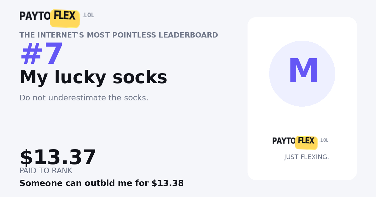 Share card for My lucky socks